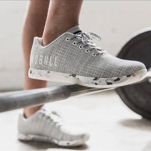 NOBULL WHITE HEATHER GRANITE TRAINER SIZE 10